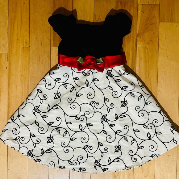 Beautiful Youngland Youth Girls Dress Size 4, holiday family photos, Valentines - Picture 3 of 7